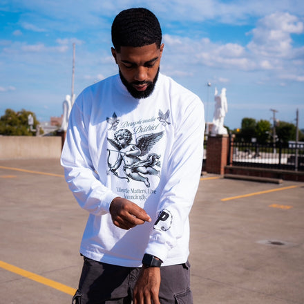 White Lifestyle Angel LS Tee